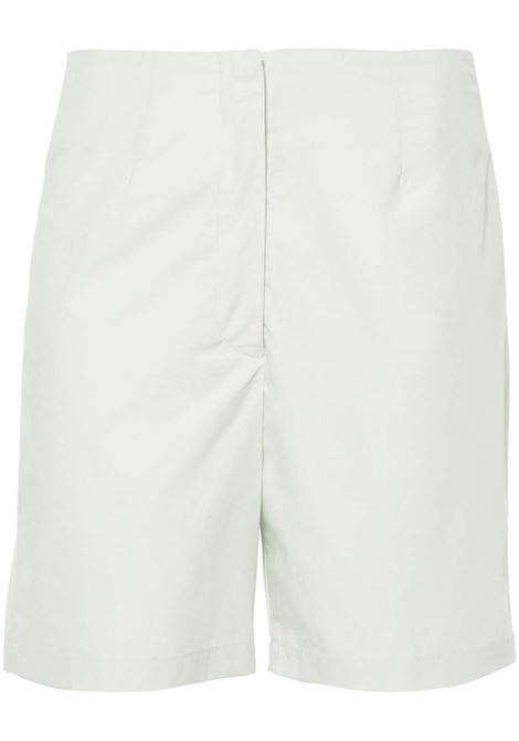 White Hada striped shorts - women LOULOU DE SAISON | GARIBPWDRGRN